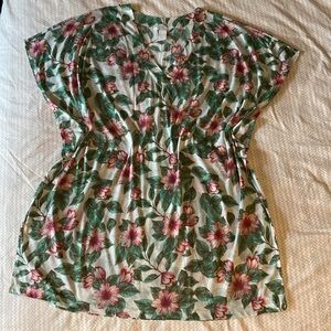 H&M sheer tunic top swimsuit cover up